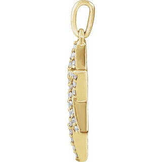 14K Yellow 3/8 CTW Lab-Grown Diamond Star of David Pendant