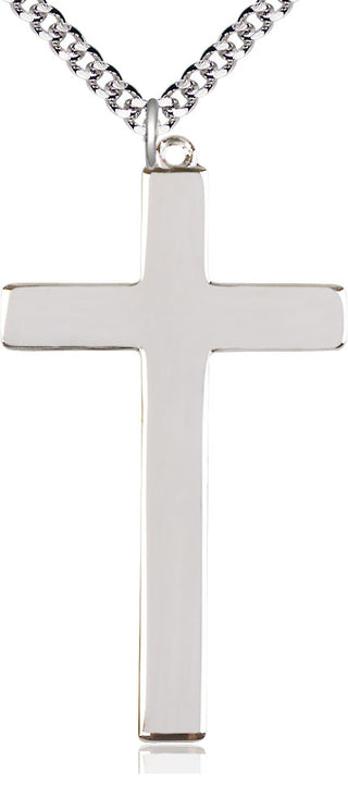 Sterling Silver Choir Cross Medal Catholic Jewelry