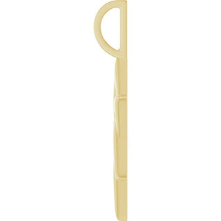 14K Yellow Star of David Pendant
