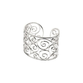 Sterling Silver 3/8 CTW Natural Diamond Cuff Bracelet