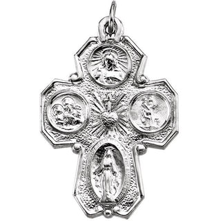 Sterling Silver Four-Way Cross Medal