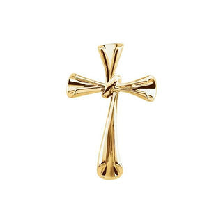 14K Yellow Cross Pendant