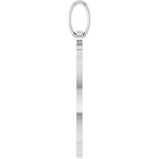 14K White Chai Pendant