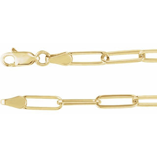 3.85 mm Paperclip-Style Chain