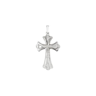 14K White 1/2 CTW Natural Diamond Micro PavÃ© Cross Pendant