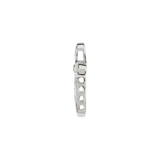 14K White 5/8 CTW Natural Diamond Cross Pendant