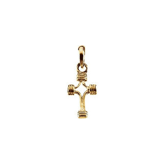 14K Yellow 14.75x10 mm Cross Pendant