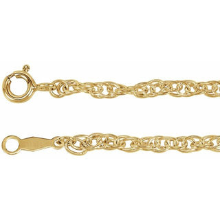 7 Inch Rope Bracelet Sterling Silver