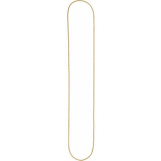 24 Inch Continous Curb Link Flat Chain Sterling Silver