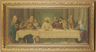 Last Supper-Parietti 14X26" Goldleaf Wood Frame
