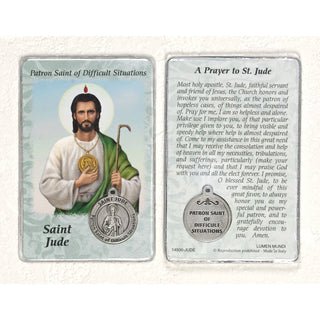 Healing Saint - St Jude Card with Medal - Pack of 25