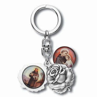St Francis/St Anthony Keyring 3-Pack
