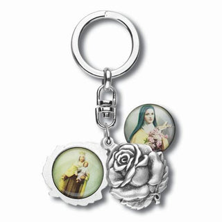 St Therese/Our Lady Of Mount Carmel Keyring 3-Pack