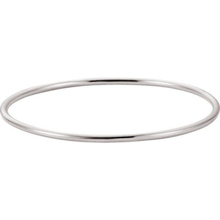 Sterling Silver 2.5 mm Bangle 8" Bracelet