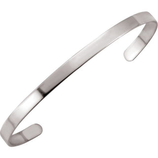 Sterling Silver Engravable Bangle 7 1/2" Bracelet