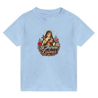 St. Thérèse of Lisieux Roses Baby T-Shirt