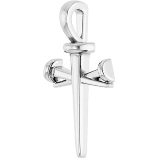 Platinum Nail Cross Pendant