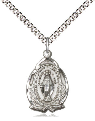 Pewter Miraculous Medal Religious Jewelry