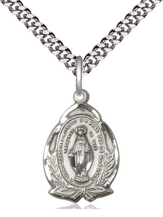 Pewter Miraculous Medal Religious Jewelry