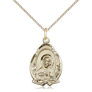 14kt Gold Filled Scapular Medal Religious Jewelry