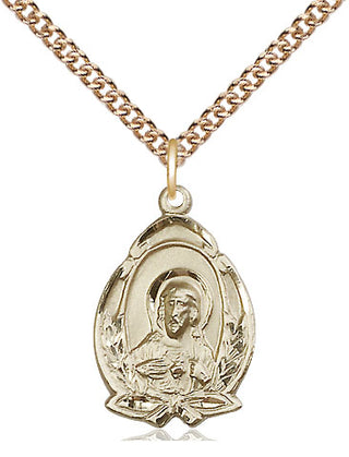 14kt Gold Scapular Medal