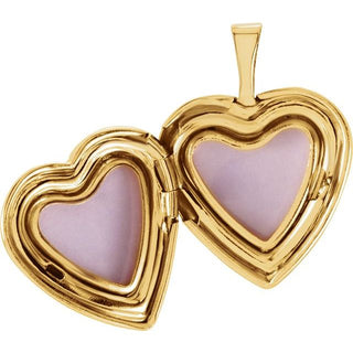 14K Yellow 21.4x15.8 mm Tri-Color Cross & Roses Locket