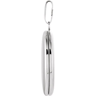 Sterling Silver Engravable Oval Locket 