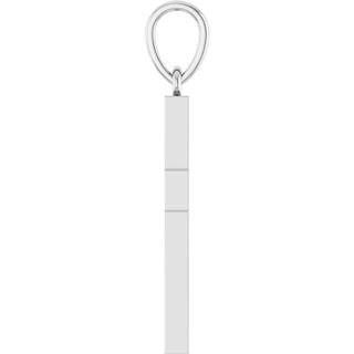 14K White 1/4 CTW Lab-Grown Diamond Cross Pendant
