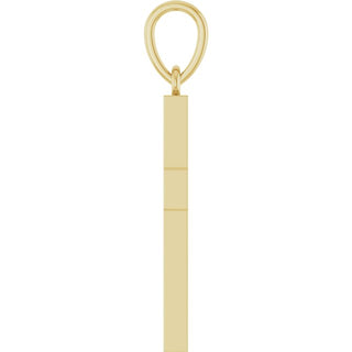 14K Yellow 1/4 CTW Natural Diamond Cross Pendant