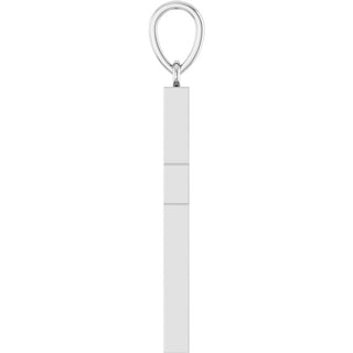 14K White 1/2 CTW Natural Diamond Cross Pendant