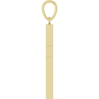 14K Yellow 1/2 CTW Natural Diamond Cross Pendant