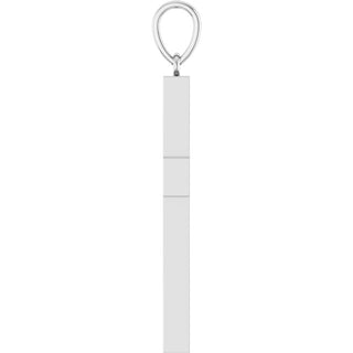 14K White 3/4 CTW Natural Diamond Cross Pendant