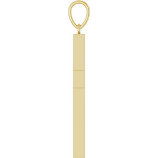 14K Yellow 3/4 CTW Natural Diamond Cross Pendant