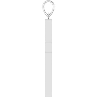 14K White 1 CTW Lab-Grown Diamond Cross Pendant
