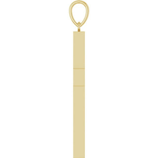 14K Yellow 1 CTW Natural Diamond Cross Pendant
