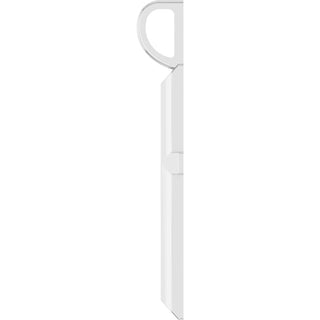 Platinum Knife-Edge Cross Pendant