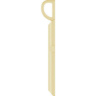 14K Yellow Knife-Edge Cross Pendant