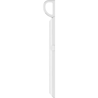 Platinum Knife-Edge Cross Pendant