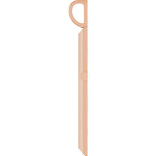 14K Rose Knife-Edge Cross Pendant