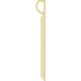 14K Yellow Knife-Edge Cross Pendant