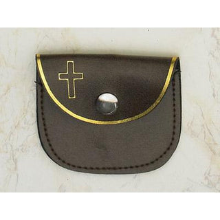 12-Pack - Brown Rosary Pouch 3 x 2-1/2-inch