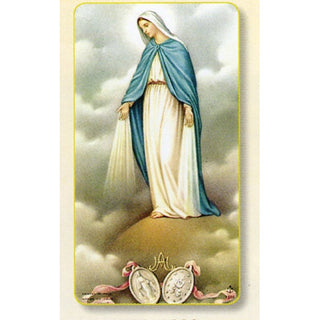Our Lady Of Grace with Miraculous Medal Holy Card - 100-Pack