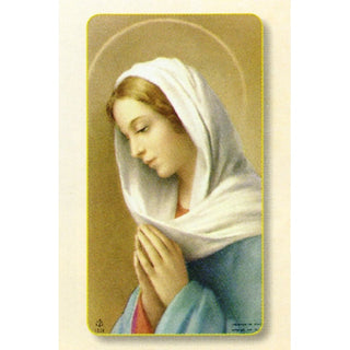 Madonna Praying Holy Card - 100-Pack