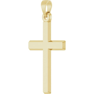 14K Yellow Cross Pendant