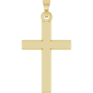 14K Yellow Cross Pendant