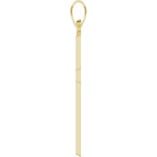 14K Yellow Cross Pendant
