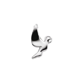 Sterling Silver 21x18 mm Holy Spirit Dove Pendant
