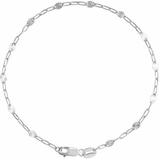 2.5 mm Light Paperclip-Style Starburst Mirror Chain
