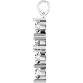 Platinum 2 CTW Natural Diamond Cross Pendant