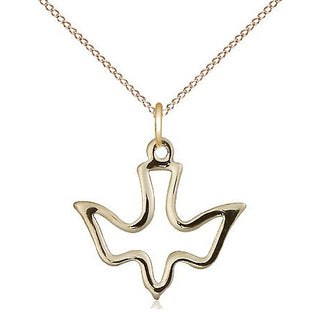 14kt Gold Filled Holy Spirit Medal Religious Jewelry